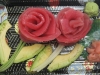 Tuna Sashimi Rose with Avocado Petals