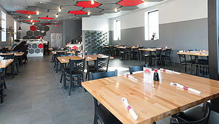 Sushiana Restaurant in Highland Park, New Jersey has a new spacious interior.